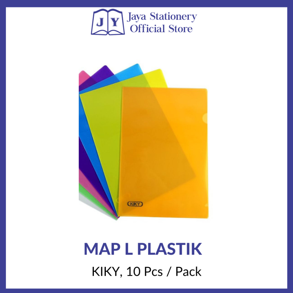

[BISA COD] Map L Plastik merk KIKY (1 pack)