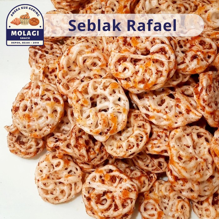 

Kerupuk Seblak RAFAEL / Krupuk Seblak Pedas Bantet 250 Gram - Molagi Snack