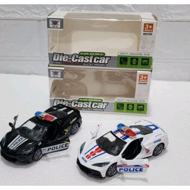 MOBIL DIE CAST POLISI DIE CAST POLICE - POLICE CAR BISA BUKA PINTU