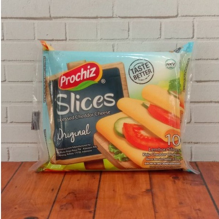 

Keju PROCHIZ Cheddar Slice 10's 160 GR