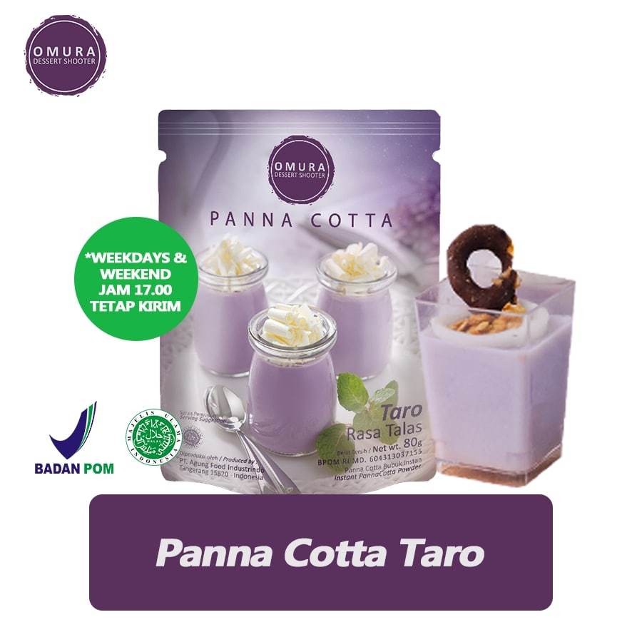 

PANNA COTTA Pudding Sutra Puding Susu Italia Rasa Taro Susu Indonesia Powder