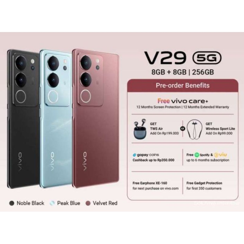 Hp VIVO TERBARU V29 RAM 8+8/128GB
