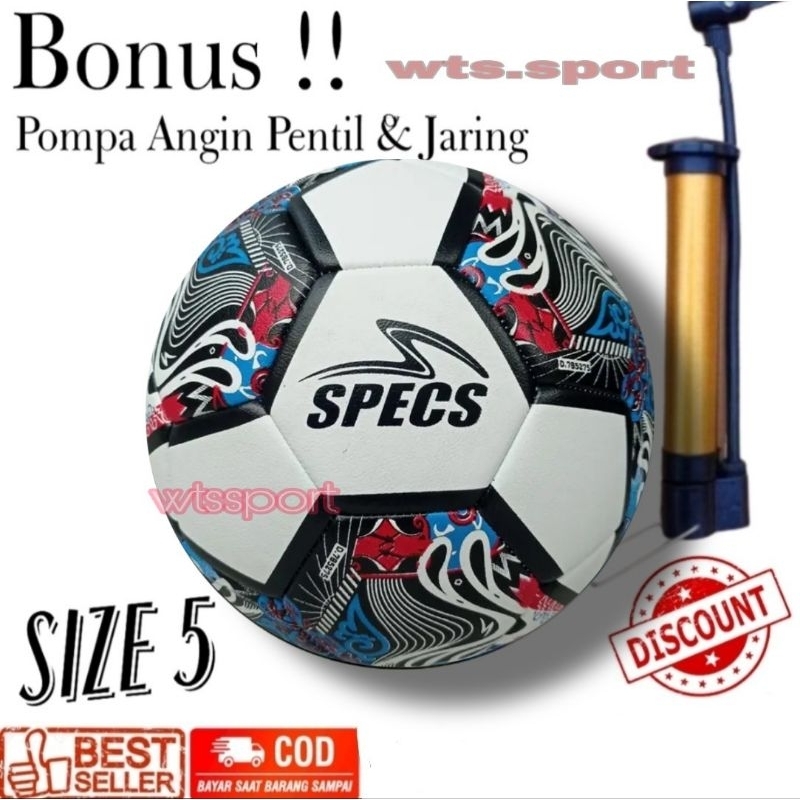BOLA SEPAK SPECS SIZE 5 TERBARU LIGA 1 BERKUALITAS ORIGINAL 100% REALPICT