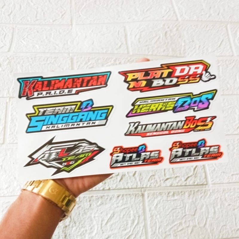 

Stiker Hologram Kata Kata Herex Kalimantan Pride Vynil Anti Air