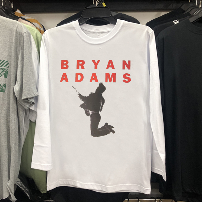 Kaos Tangan Panjang Bryan Adams Tshirt 100% Cotton Kombed 30s