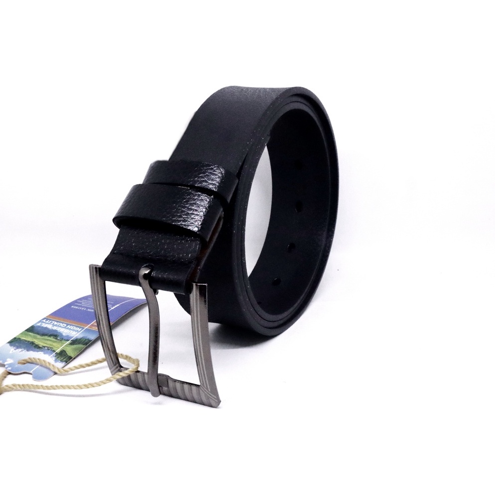 ⚡BEST SELLER⚡ IKAT PINGGANG KULIT PRIA KEPALA BESI / SABUK KULIT PRIA / GESPER HITAM PRIA KULIT - 40