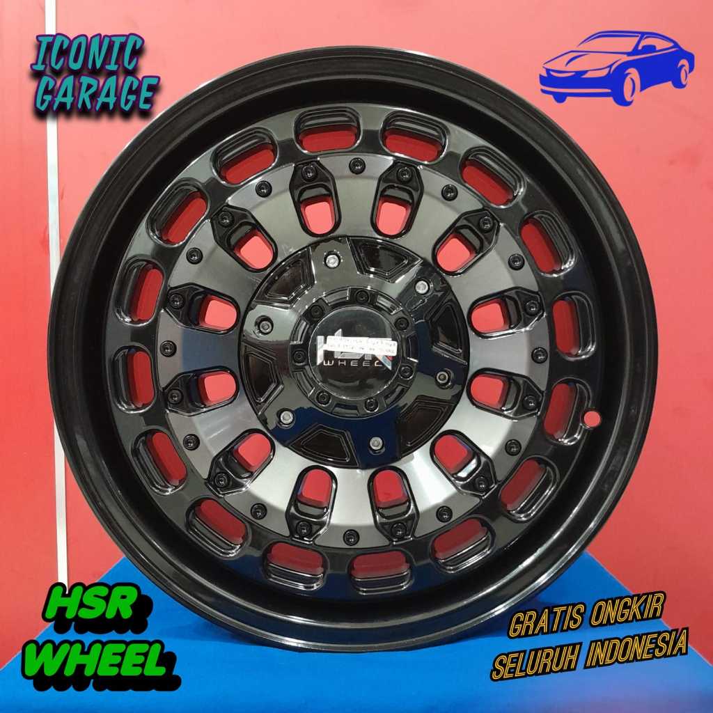 velg original ring16 mobil hilux, triton, pajero, fortuner HSR MYTH07 toko velg hsr palangka raya