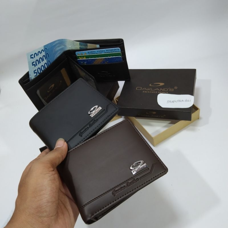 COD Dompet Kulit Premium Murah/Dompet Lipat Kulit Pria with Box/Dompet Murah Buat Kado 1106