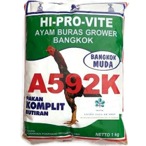 PAKAN AYAM HI-PRO-VITE BANGKOK MUDA A592K 1kg / voer ayam 1kg