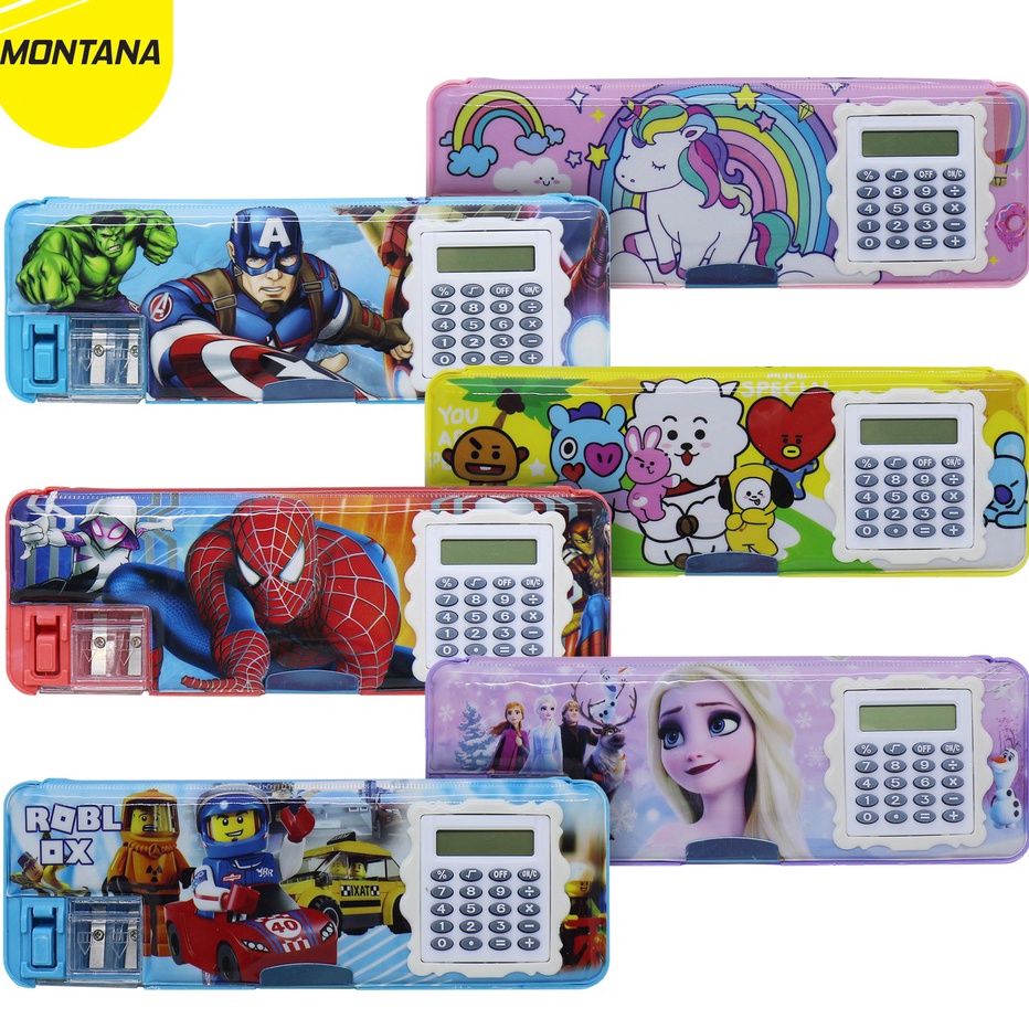 

Ready MONTANA Kotak Pensil / Study Set / Tempat Pensil Calculator Penco 102-1