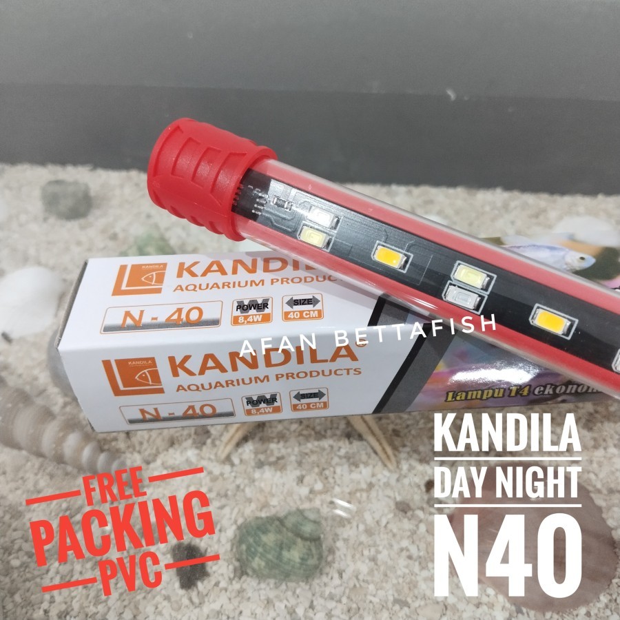 Lampu LED Celup Kandila Day Night N-40 T4 3 Mode untuk Akuarium 40 cm - Hemat Energi dan Praktis