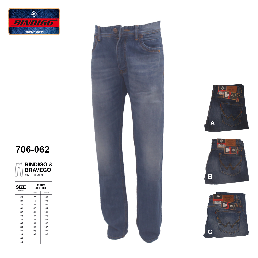 Bindigo Denim Pant - 706 062 - Celana Panjang Jeans Pria