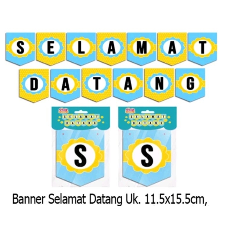 BANNER SELAMAT DATANG/banner segilima/BUNTING FLAG SELAMAT DATANG