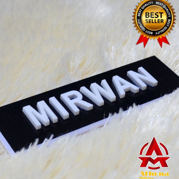 

Seller Name Tag Timbul | Papan Nama Timbul ( max 8 huruf )