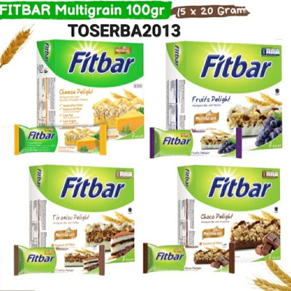 

Promo Fitbar Delicious Multigrain Bar 5x22gr PALING MURAH Stock Banyak