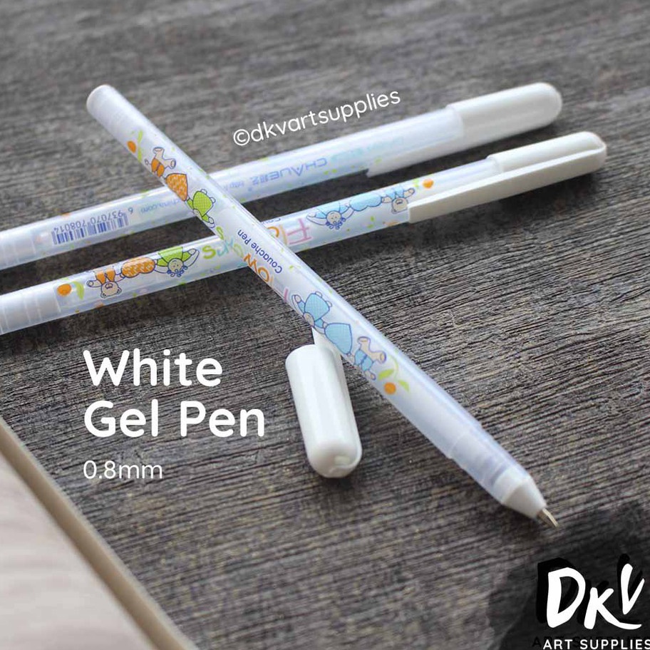 

Diskon Flower White Gel Ink Pen / Ballpoint Putih 0.8mm Diskon