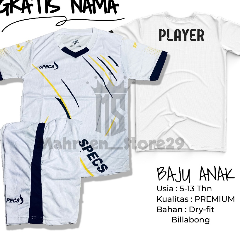 ✤SALE✤ Baju Badminton anak custom nama / setelan baju futsal anak -anak