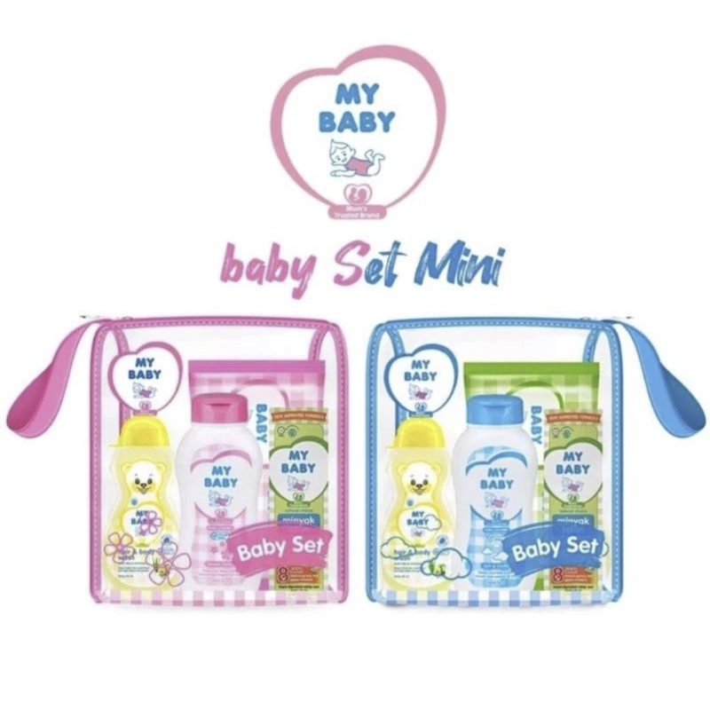 My Baby Set Travel Pack isi 4pcs - Gift Set Bayi Mini - Mini Bag Sabun My Baby