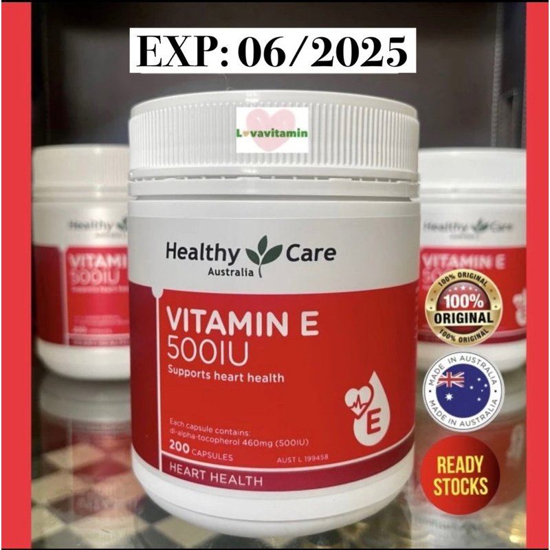 Healthy Care Vitamin E 500iu 200 Capsules Kapsul