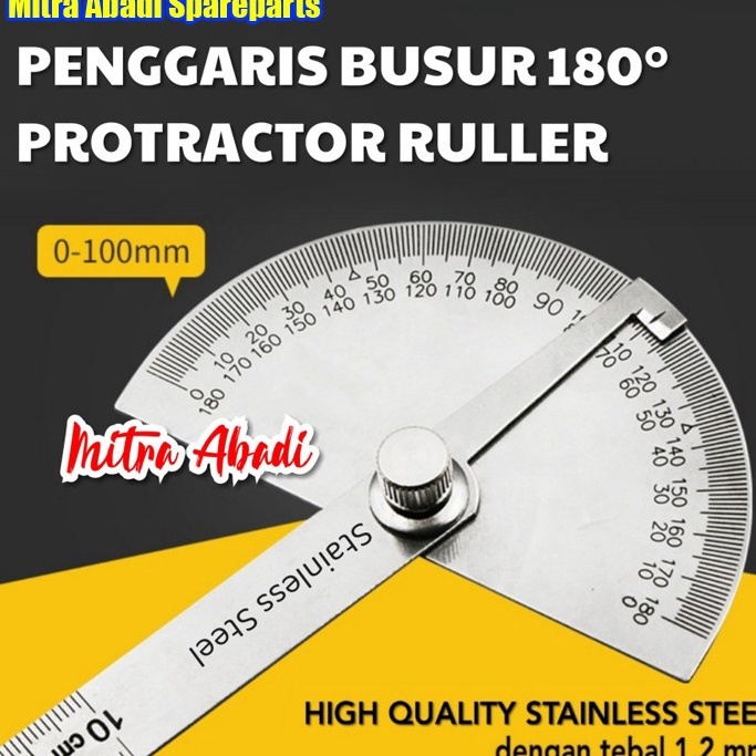 

Harga Promo Penggaris Busur 180° Stainless Steel Protractor Angle Ruler