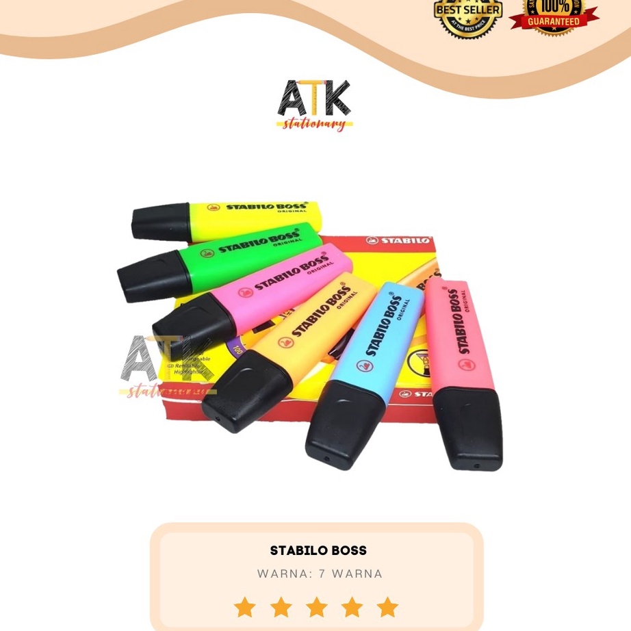 

Dijual Stabilo Boss atk Ready