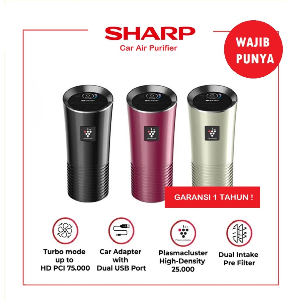 AIR PURIFIER MOBIL SHARP Penjernih udara air purifier Pembersih Udara AIR PURIFIER ANTI BAU MOBIL