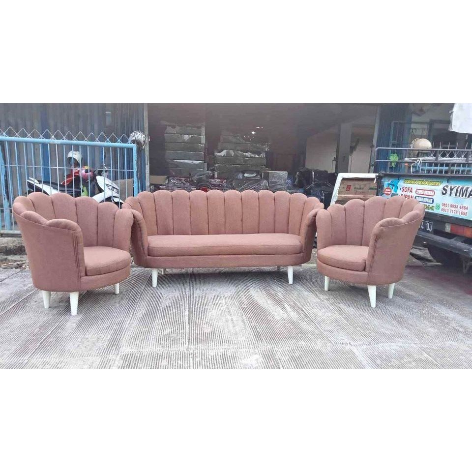 Sofa Kerang Minimalis Modern / Sofa Ruang Tamu Minimalis BATAM
