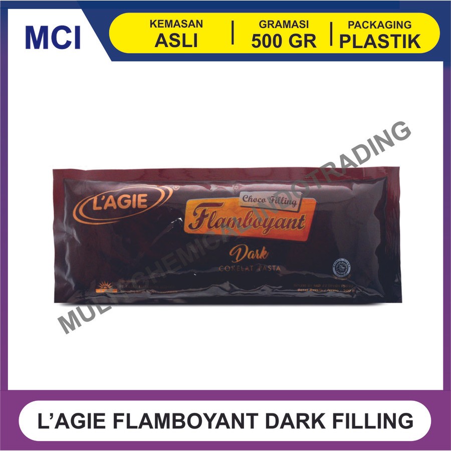 

LAGIE FLAMBOYANT DARK CHOCOLATE FILLING 500 GR - 1 DUS 12 PCS