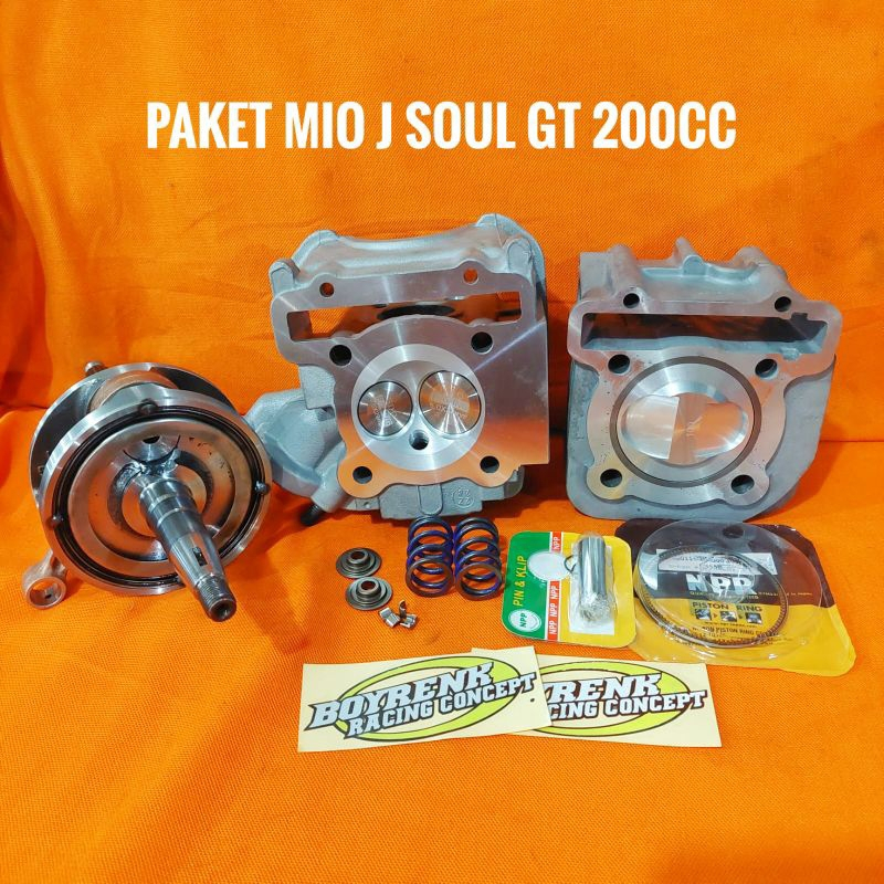 PAKET BORE UP MIO J SOUL GT 200CC-BOYRENK RACING