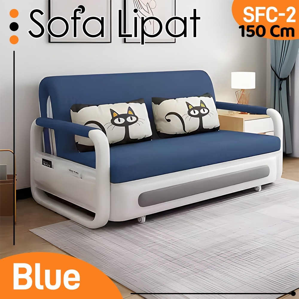 Sofa Bed Lipat Kursi Lipat Sofa Minimalis Kasur Malas Multifungsi Modern Tempat Tidur Sofa