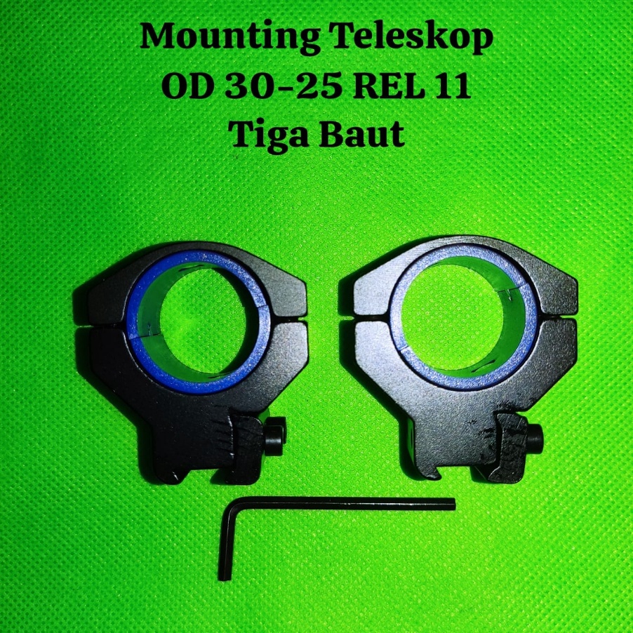 ✵Diskon..✵ Mounting 3 baut od 30-25 rel 11 pendek mounting teleskop