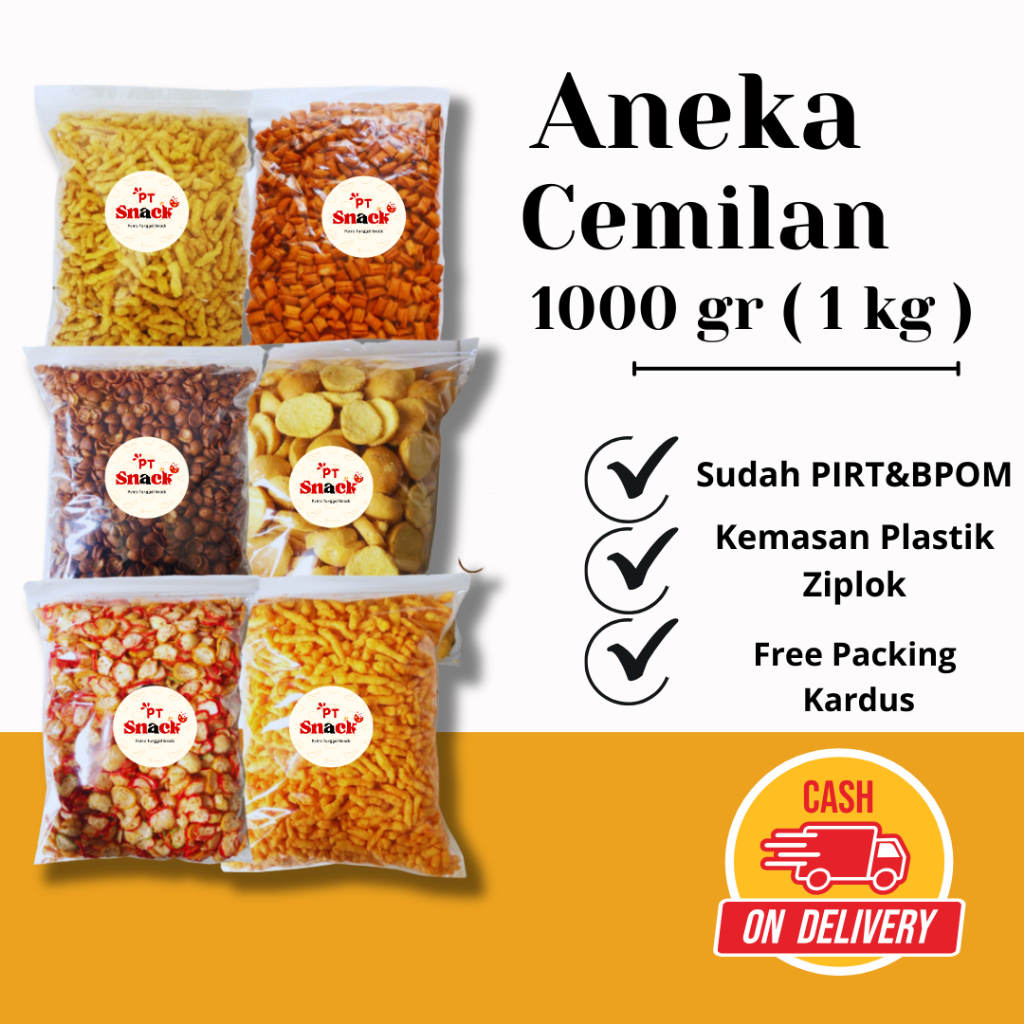 

[ PT SNACK ] Aneka cemilan snack 1 kg grosir kiloan camilan