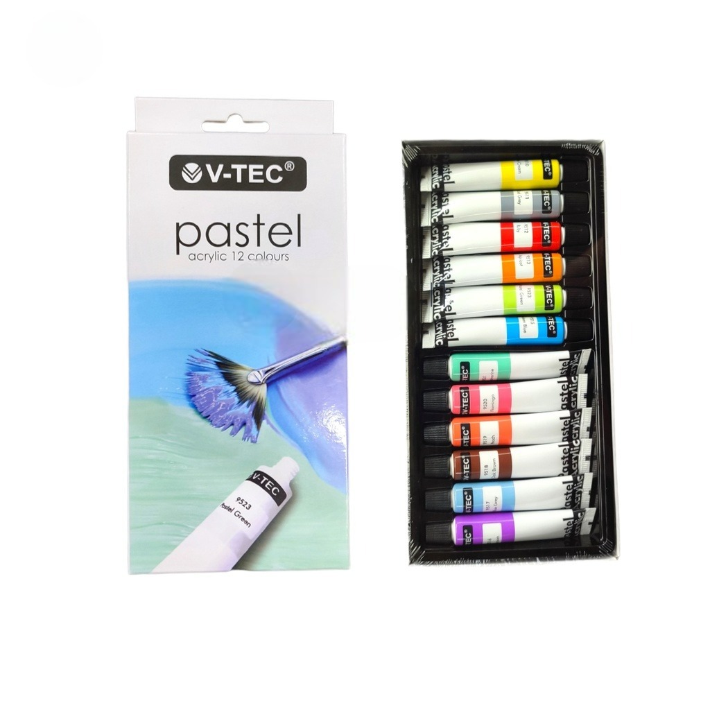 

CAT ACRYLIC V-TEC 612 PASTEL 12 WARNA