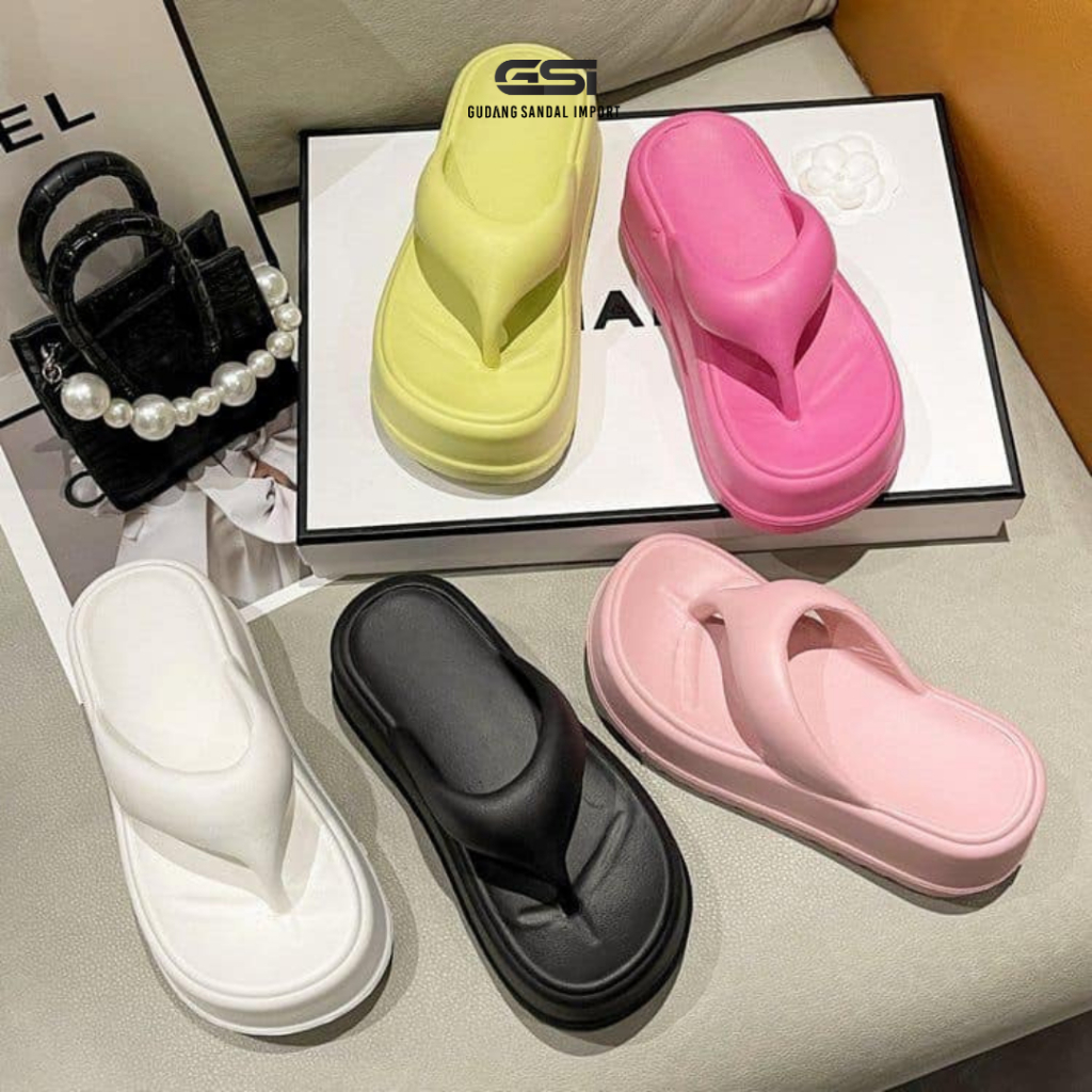 Sandal Wanita Jepit Jelly Wedges Korea Style Terbaru