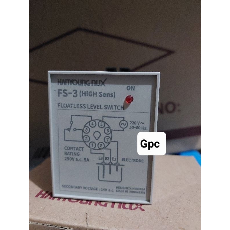 FLOATLESS LEVEL SWITCH HANYOUNG FS-3A + SOCKET