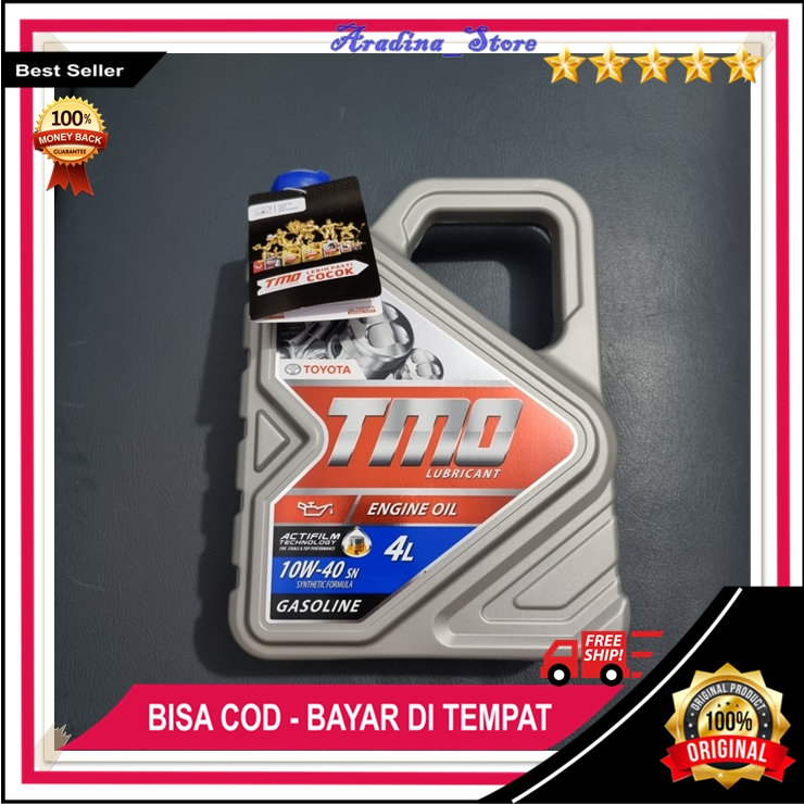 Oli Mesin Mobil 10W 40 Original Oli Mesin Tmo Toyota Bensin Oli Mesin Mobil TMO Toyota 10W-40 Api SN