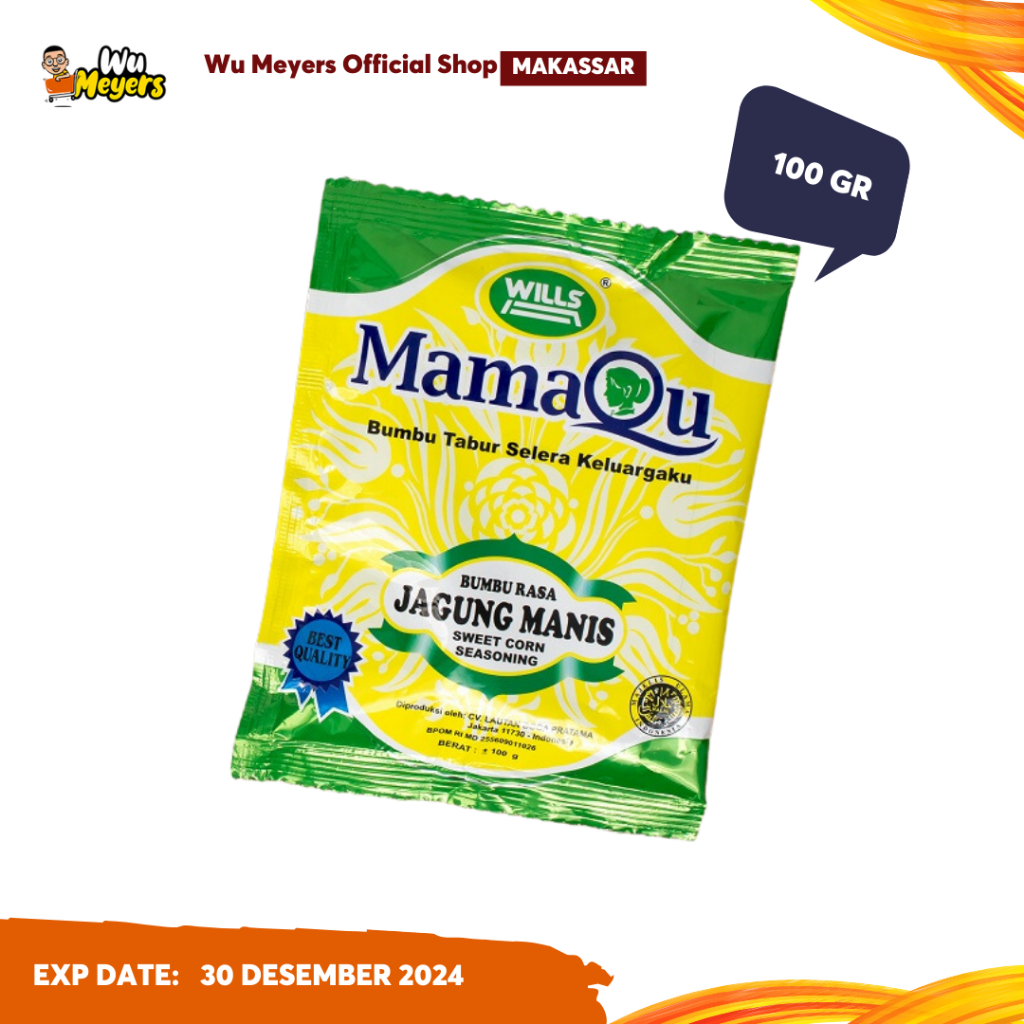 

MamaQu Bumbu Tabur Rasa Jagung Manis 100g (1 renceng 10pcs) - WuMeyers Makassar