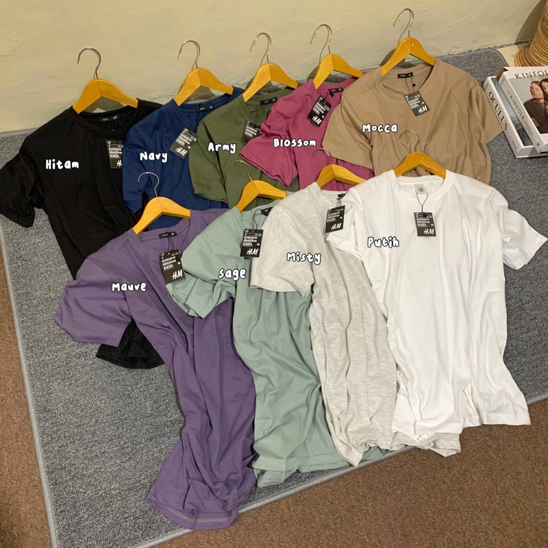 [PROMO] KAOS POLOS LENGAN PENDEK COTTON COMBED 30S (COD) Kaos Lengan Pendek Cotton Katun Combed Prem