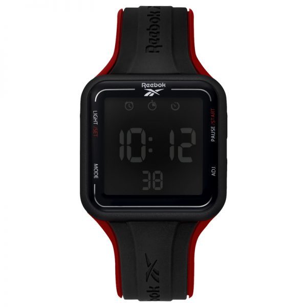 JAM TANGAN REEBOK SPORTY MEN’S WATCHES RV-SQG-G9-PBIB-BB HITAM MERAH