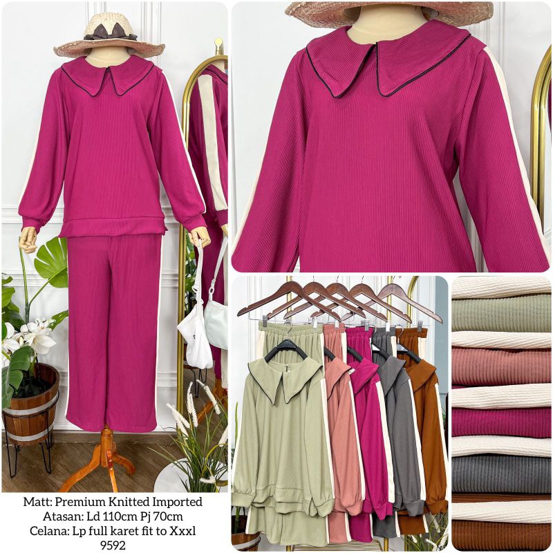 SETCEL KERAH KOREA BY BETTINA KD 9592/ SET TERBARU