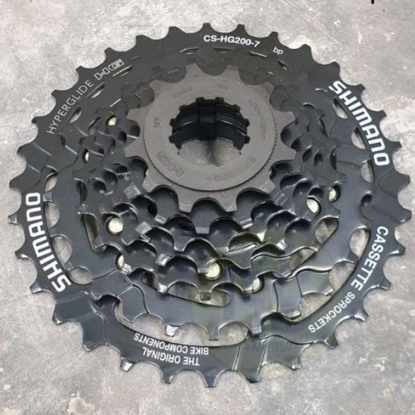 CASSETTE SPROCKET SHIMANO 7 SPEED SLUP SLOP HG200 12-32T MURAH