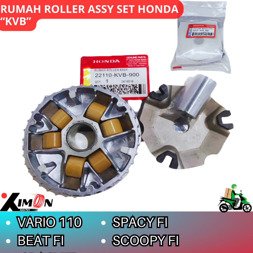RUMAH ROLLER ASSY SET VARIO 110 BEAT FI SCOOPY FI STATER KASAR / Rumah Roller Vario Karbu / Rumah Ro