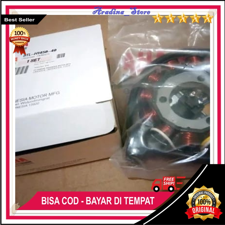Spull Mio Sporty Original Perlengkapan Sparpart Motor ORI Spull spul assy stator comp yamaha mio 5TL