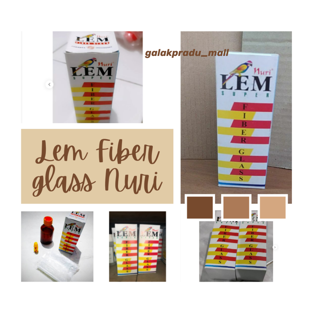 Lem Fiber glass Nuri super duper kuat tahan lama