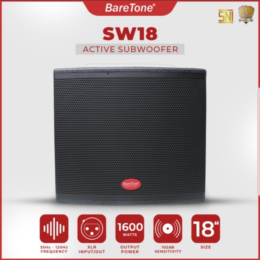 subwoofer aktif Baretone SW18 original aktif 18 inch