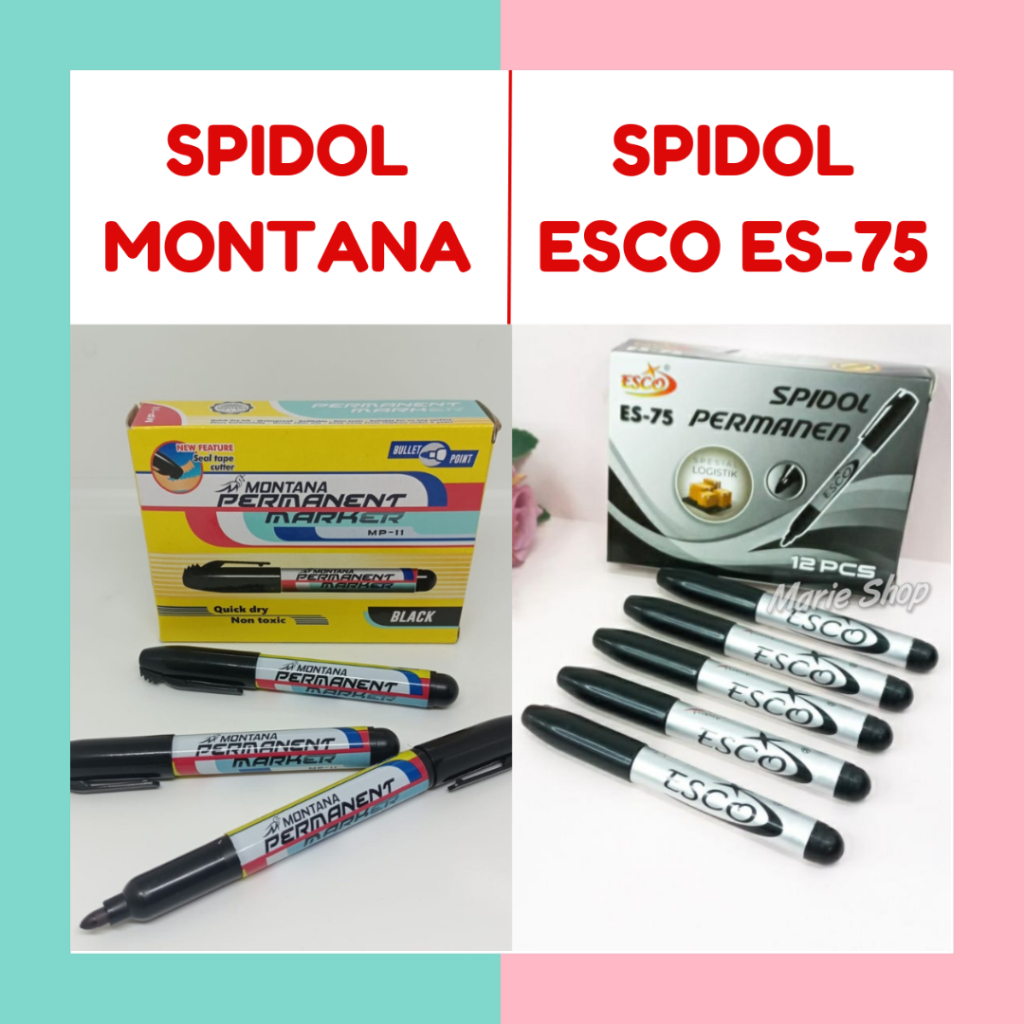 

Marie Shop ➡️ SPIDOL MONTANA MP11 PERMANENT MARKER HITAM - SPIDOL PERMANENT ESCO ES-75 HITAM - SPIDOL HITAM MONTANA
