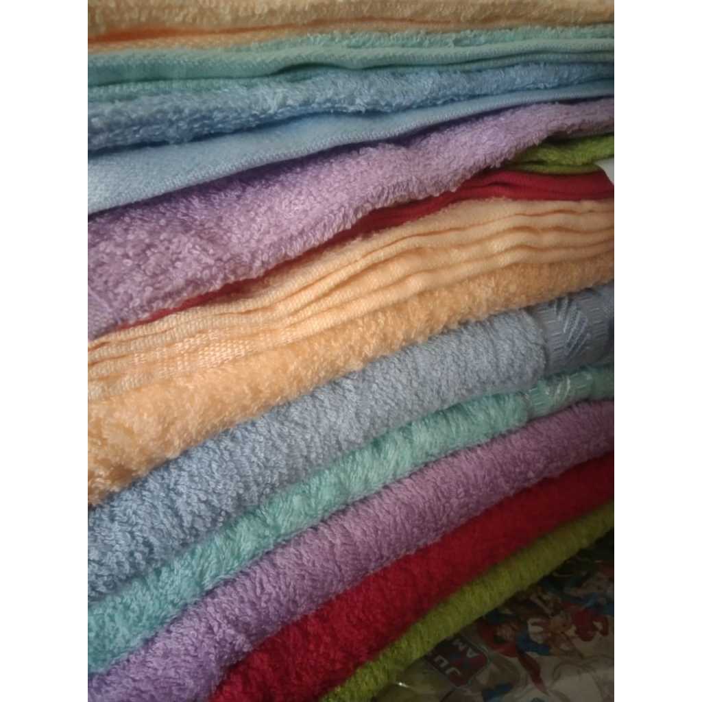 HANDUK MERAH PUTIH 30X70 / HANDUK MUKA / HANDUK TRAVELING