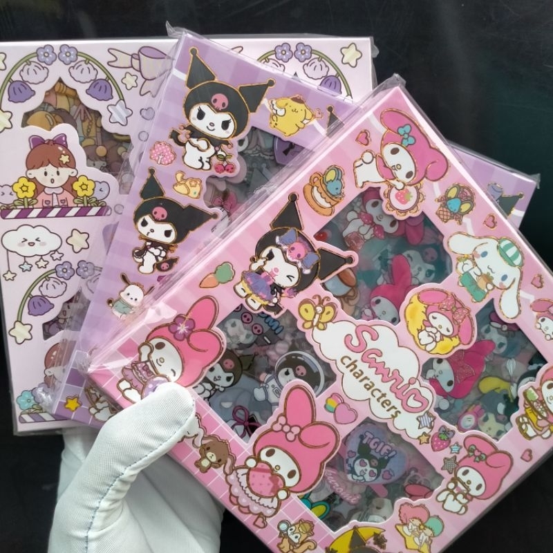 

STICKER NEW SANRIO AND FRIEND STIKER LUCU WATERPROOF 1 BOX isi 100pcs