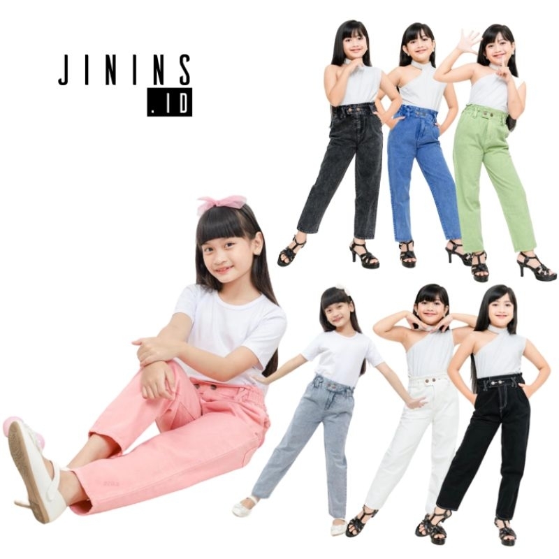 Celana boyfriend jeans anak 7-12 tahun / poppy boyfriend korean kids