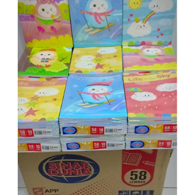 

BUKU TULIS SIDU// ISI 58LMBR // 1 PACK (10 pc)